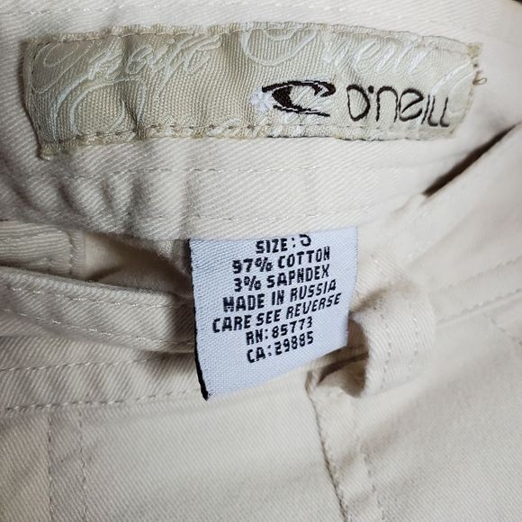 Vintage 00s Y2K O'Neil Super Short Mini Micro Low Rise Khaki Cargo Skirt Size S - Picture 6 of 6